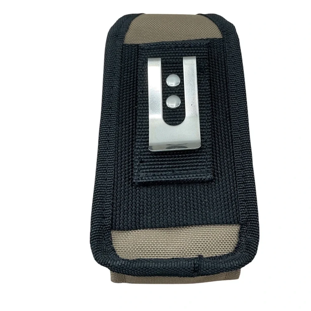 CLC Custom LeatherCraft Khaki Black Ballistic Polyester Cell Phone Holster Pouch